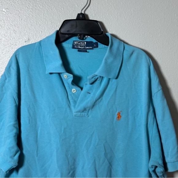 Polo by Ralph Lauren Men Blue Polo T-Shirt Short Sleeve size L. - Picture 3 of 7